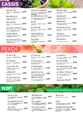 ミントカクテル各種