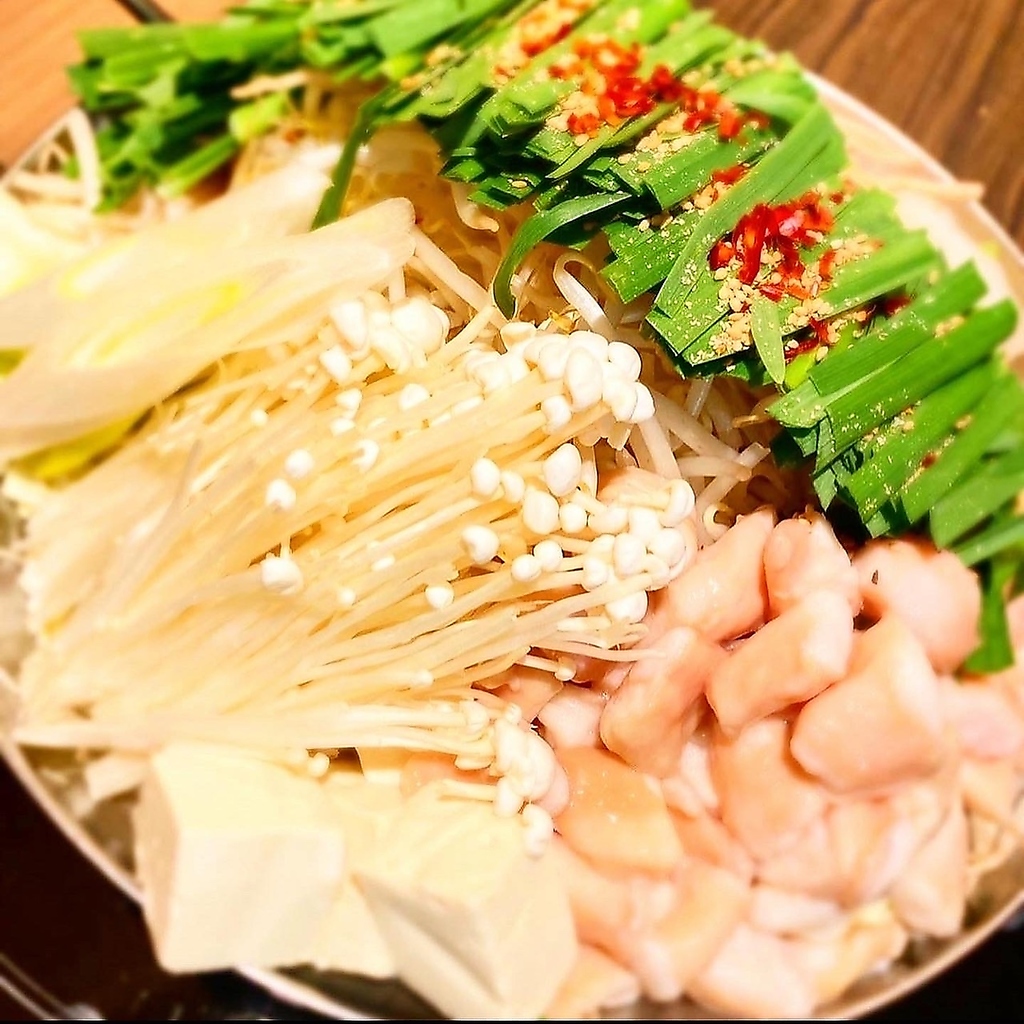 暁月といえば「もつ鍋」◆プリプリのもつをお楽しみください。