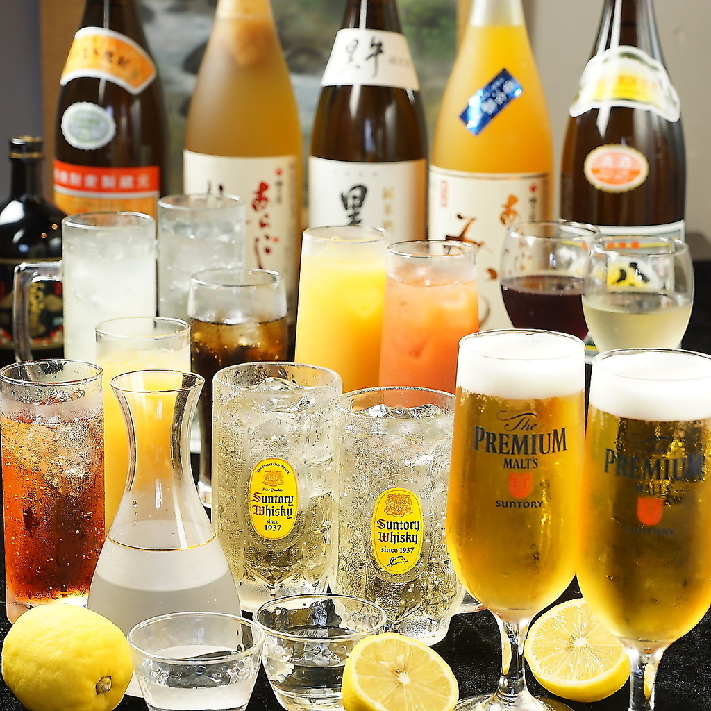 多彩なドリンクメニュー。お酒が苦手な方やご家族連れでもお楽しみいただけるラインナップです。
