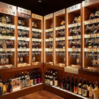 上質な空間で楽しむ九州のうまかもんと本格焼酎の数々