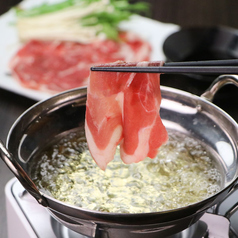蝦夷屋のラムしゃぶしゃぶ