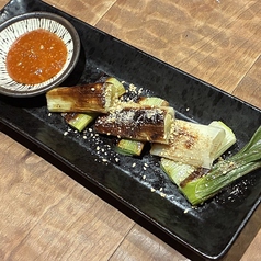 長ねぎの一本焼き