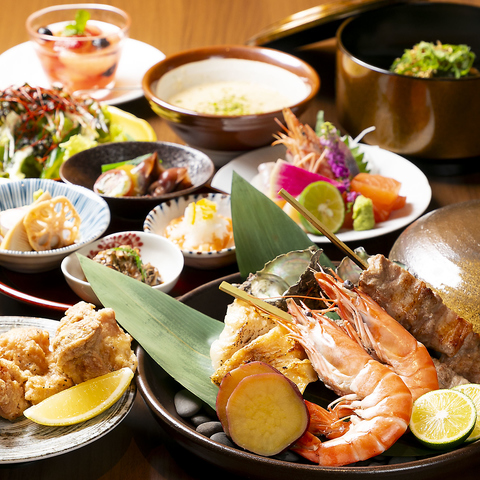 JR尼崎駅南口よりすぐ◇鮮度抜群の海鮮メニューの他、炭火焼など様々なお料理をご用意