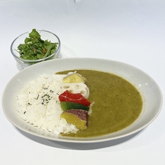 野菜とチキンのグリーンカレー