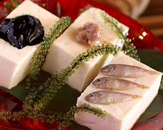 島豆腐の珍味3種盛り 