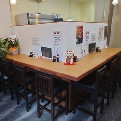 カウンター席です。