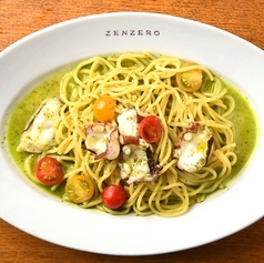 愛知県産　真ダコとカラフルミニトマトのバジルソース　生スパゲティ