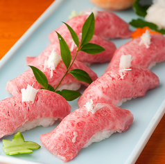 和牛肉寿司3点盛合せ