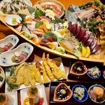 飲み放題付きコースをご用意。会社の飲み会やご友人との飲み会にもご利用いただきやすいコースです。