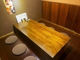 ６名様でご利用できる掘りごたつの個室です