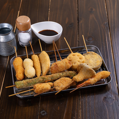 12種類の串揚げ盛り合わせ