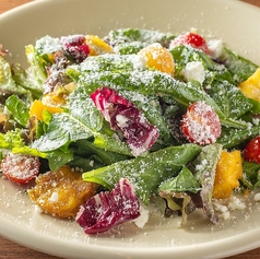 ■スピナッチサラダ　シェリーベーコンドレッシング