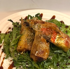 鰻とトマトのチーズ春巻き