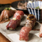 本格炙り肉寿司食べ放題！心ゆくまでどうぞ！