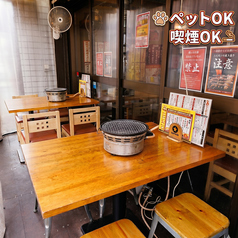 【本店】2名×1テーブル テラス席は喫煙&ペット同伴もOK!