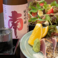 土佐の地物や旬の味覚を丁寧に引き出すこだわりの料理◎
