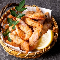 ヤゲン軟骨の唐揚げ / ポテトフライ / 甘海老の唐揚げ