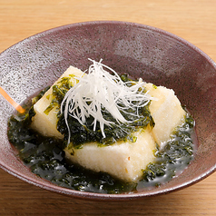 青のり揚げ出汁豆富