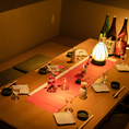 団体様でも安心してご利用頂けるよう、広々とした大きな個室席を完備しております♪自慢の創作料理は腕利き料理長が自ら目利きした厳選食材のみを使用！また、存分にご宴会をお楽しみいただけるよう、ご宴会が更にお得になるクーポンも多数ご用意♪和情緒溢れる優雅個室席は様々なシーンに最適です◎