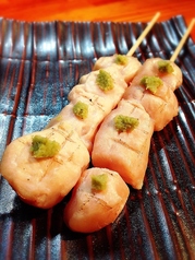 ささみ　わさび Yakitori chicken fillet skewer