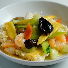 おこげの海鮮あんかけ