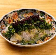 鮮魚と博多葱の生姜カルパッチョ