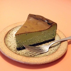 抹茶チーズケーキの写真