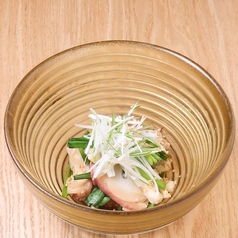 タコと長芋にら醤油和え