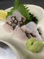 イラブチャーの刺身 (Parrotfish sashimi )