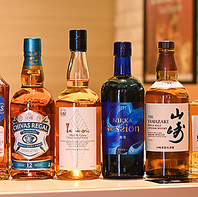焼肉に合う豊富なウイスキーをご用意！