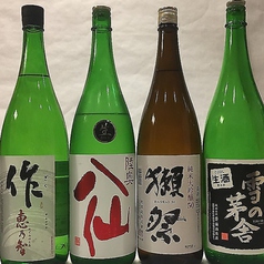 獺祭、梵、雪の茅舎、さらにはプレミア日本酒など