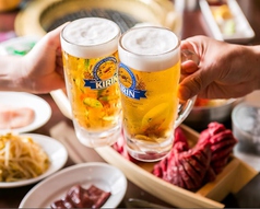 暑い日にはビールとお肉で栄養補給★