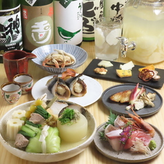 おでんとお魚の一品料理☆ 日本酒など豊富なドリンク
