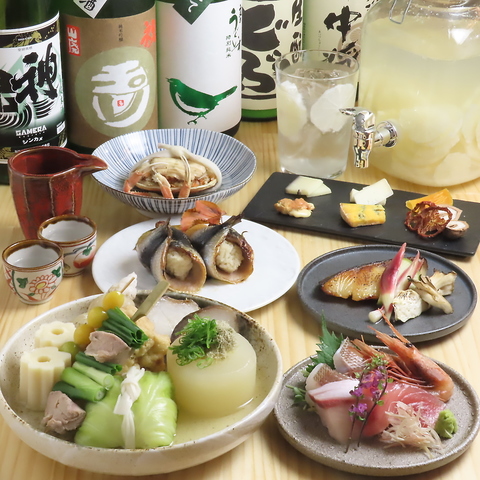 【銀座駅から徒歩1分】日本酒とおでん、海鮮とのペアリングをゆったりと楽しめます！