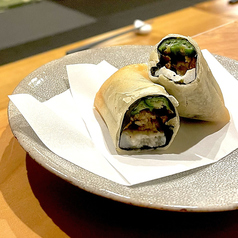 鰻　長芋 オクラ 海苔 春巻き