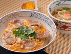 鴨とじ丼定食