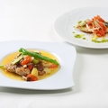 料理メニュー写真 鶏もも肉のグリルー旬の野菜ピリ辛ガーリックソースー