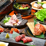 「厚切り牛タン」と「豚カルビ」が食べられる『厚切りタンの網焼きコース』が大人気♪