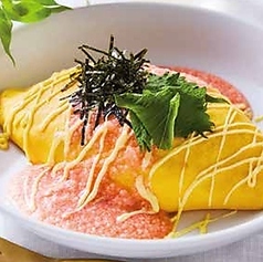 明太とろろオムライス (和風ピラフ)