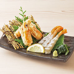 天然海老の刺身(3尾)　頭の唐揚げ付き