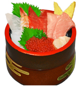 厳選した鮮魚を使った【ちらし寿司】！大満足な逸品◎