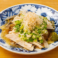 おくらと蒸し鶏のさっぱりポン酢