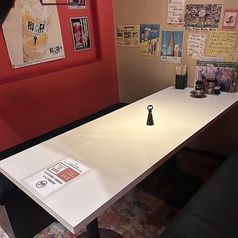 個室空間が作れるテーブル席