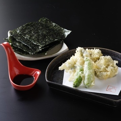 天婦羅 板海苔と特製ダレで