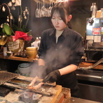 備長炭と極上マグロ