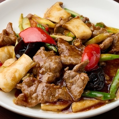 牛肉のカキ油炒め