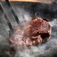 あなただけの火入れで仕上げるステーキ