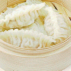 赤芋ゴマ団子／フカヒレ餃子（3個）