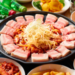 【大人気】韓国料理100種2時間食べ飲み放題付き　チュクミサムギョプサルコース　3750円