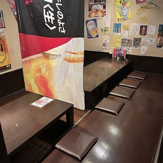 宴会利用に最適！掘りごたつ席。